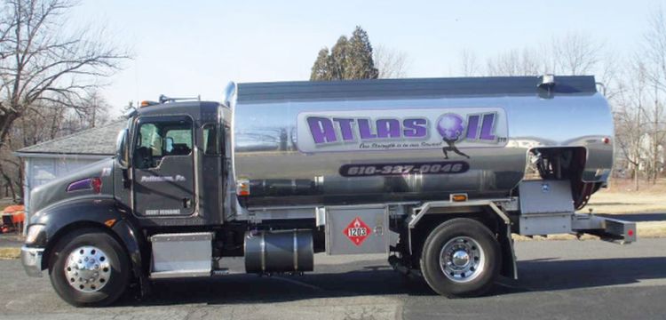 Atlas Oil diesel delivery truck.